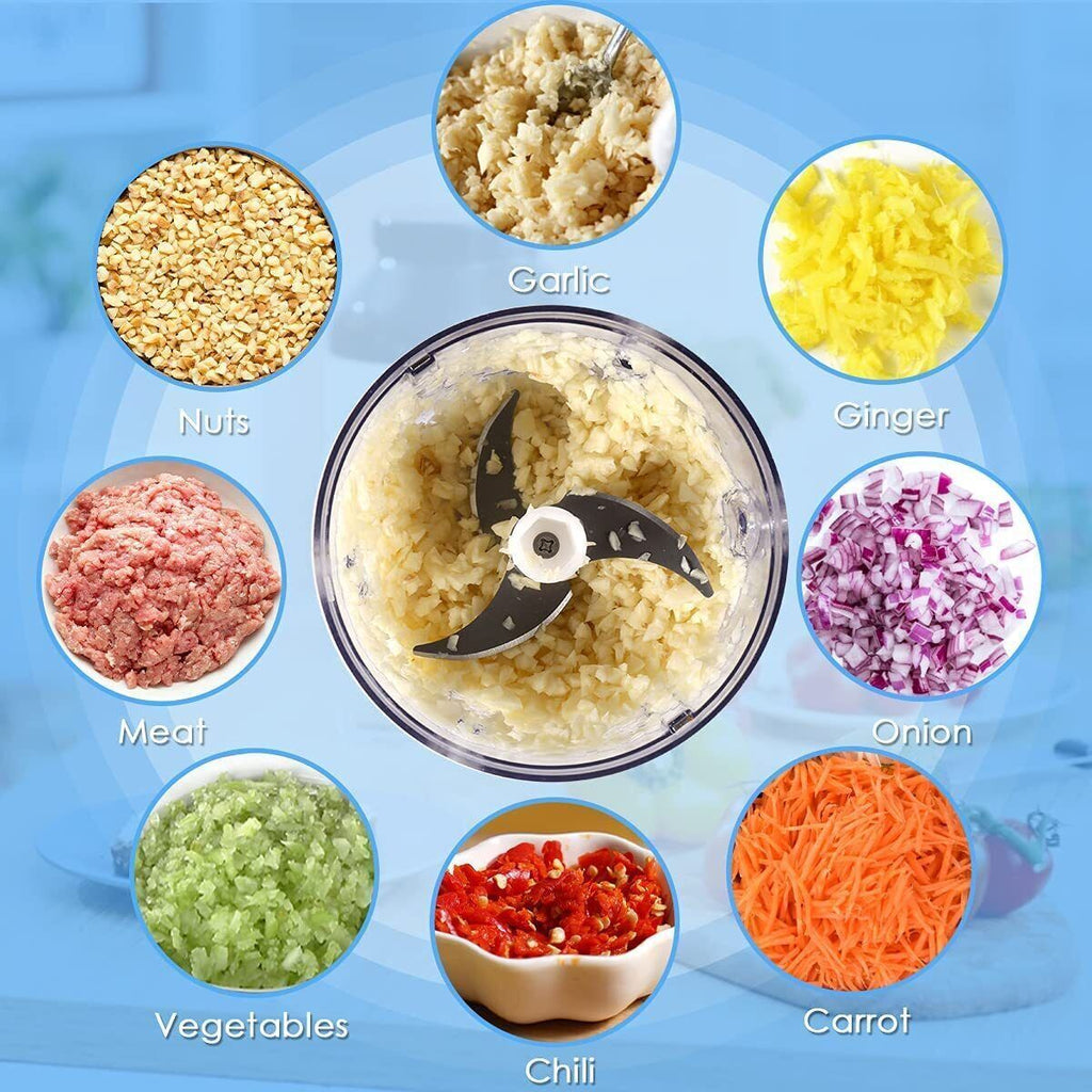 Electric Mini Garlic Chopper Meat Onion Grinder Crusher Cutter for Vegetable NEW