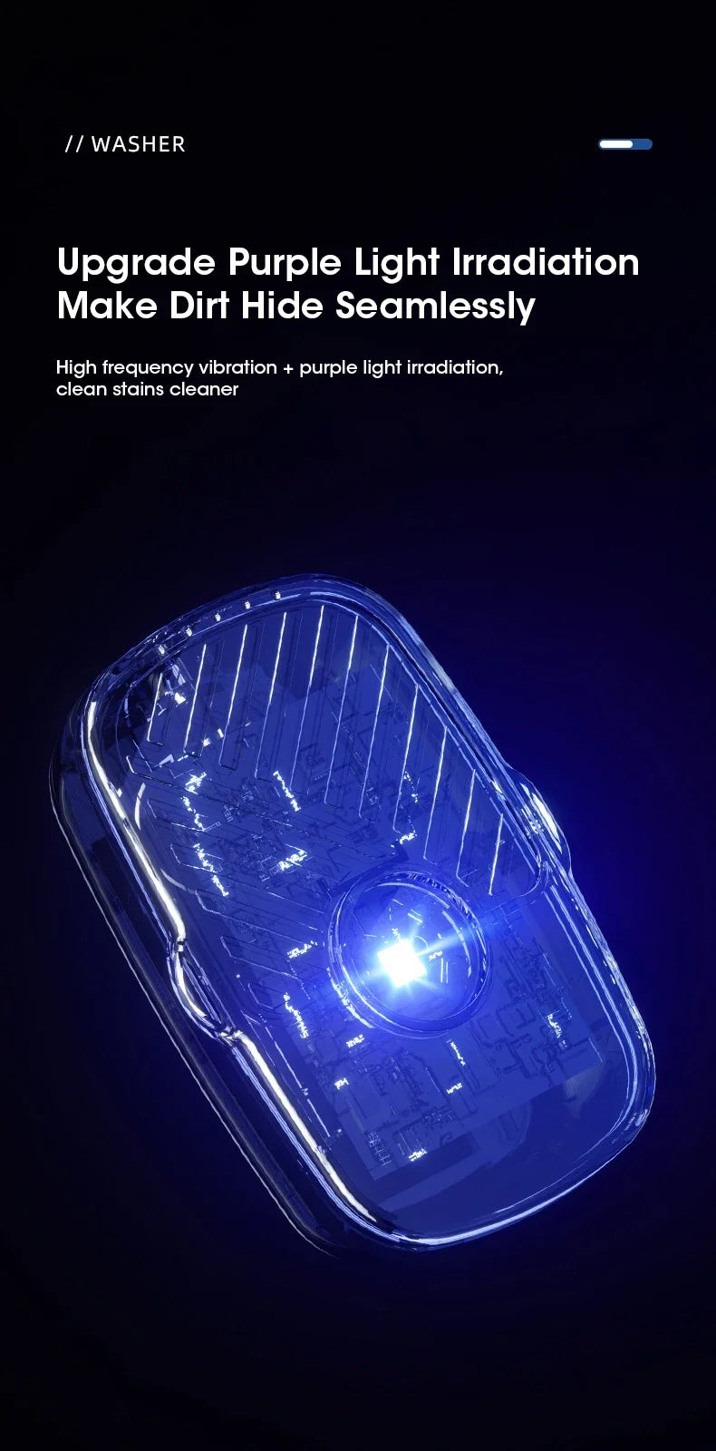 HydroPulse™ Mini Ultrasonic Cleanser