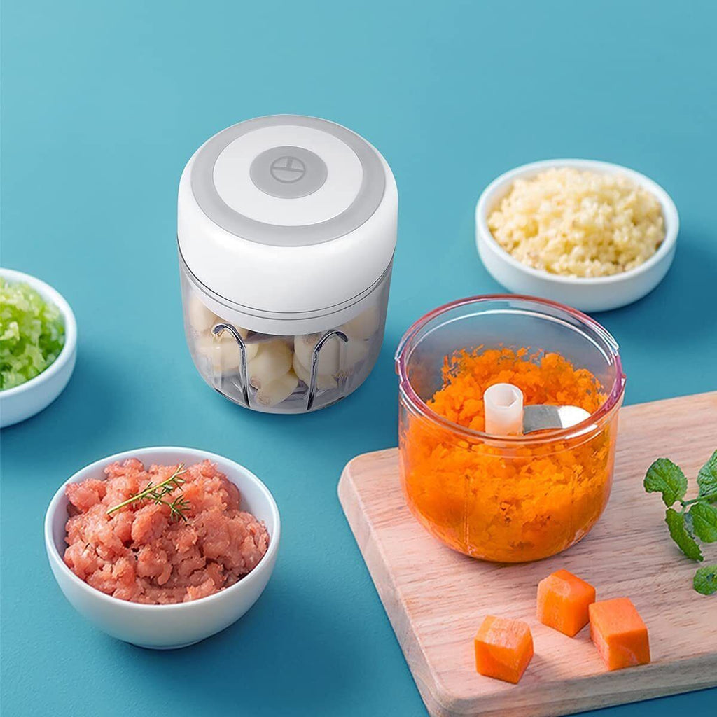 Electric Mini Garlic Chopper Meat Onion Grinder Crusher Cutter for Vegetable NEW