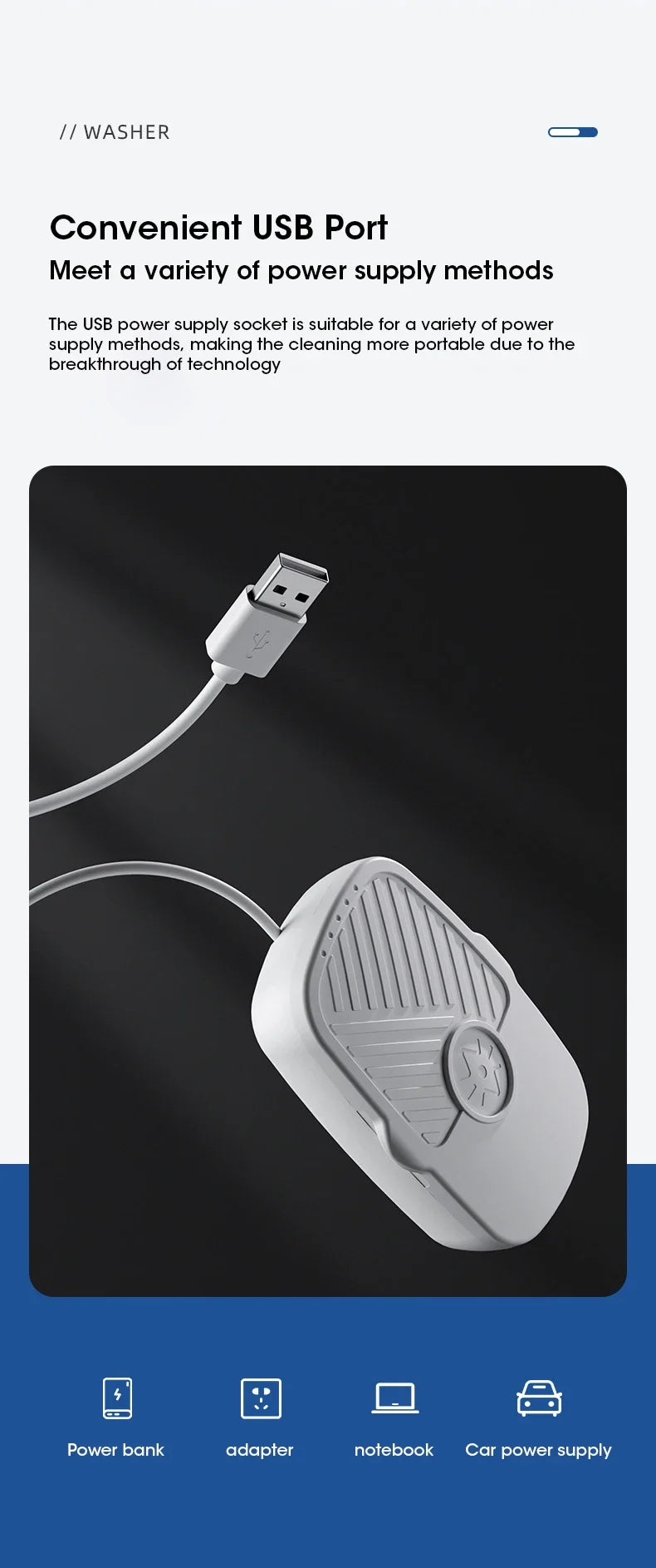 HydroPulse™ Mini Ultrasonic Cleanser